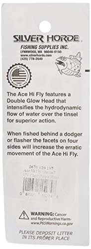 Mylar-pulsing action of the Ultra Violet Ace Hi Fly in water