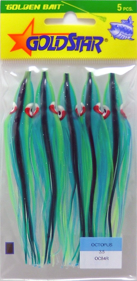 Silver Horde squid lure close-up with lifelike detail for salmon trolling behind a dodger.