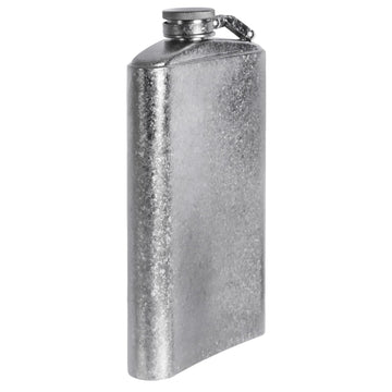 SILVERANT flask-use-hiking captures easy sipping between breaks on rugged paths.