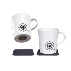 Silwy porcelain magnetic handle cups set of 2 on display for travel convenience and stability.