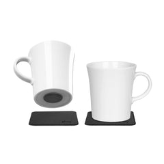 silwy porcelain magnetic handle cups set 2 with nano gel pads prevent slipping during meals