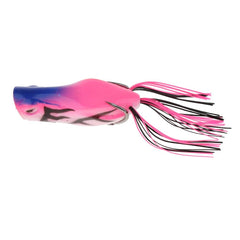 Simhoa frog lure in coral color with 3D eyes attracts bass and blackfish