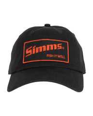 Simms Fish It Well Cap - Black - Front view