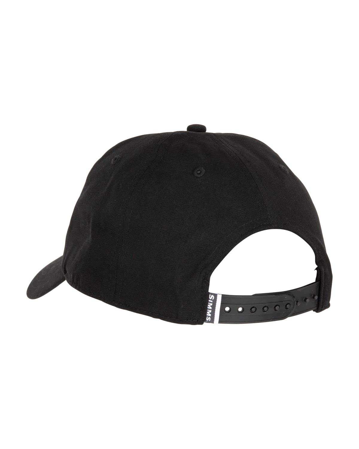 Simms Fish It Well Cap - Black - Angled view showing fit