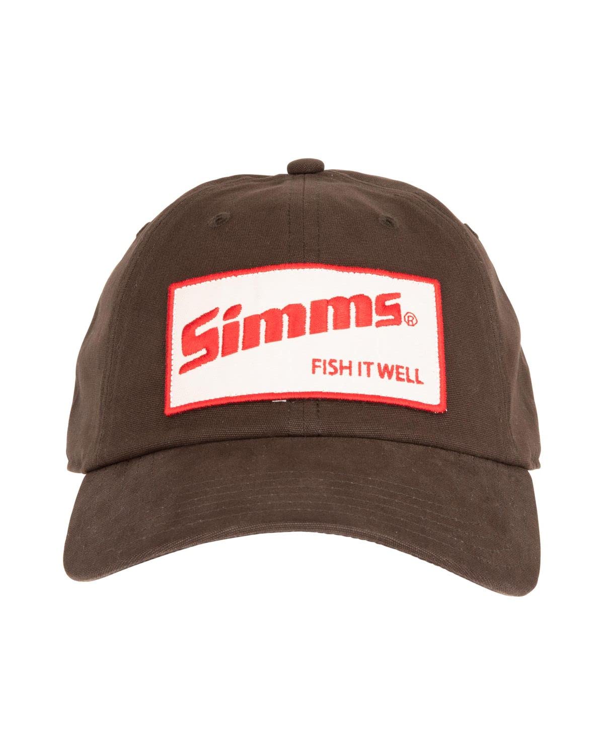 Simms Fish It Well Cap in Hickory - one size fits most, front view