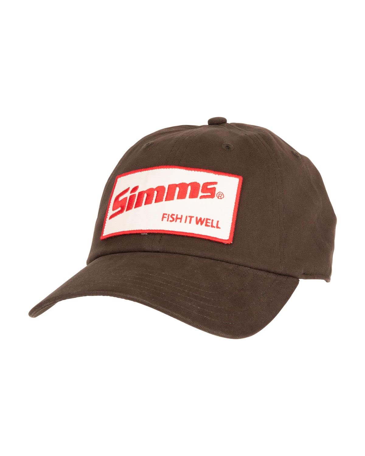 Adjustable snapback detail of Simms Fish It Well Cap in Hickory