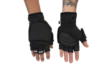 Simms Freestone Foldover Mitt with stowable overmitt for quick storage.