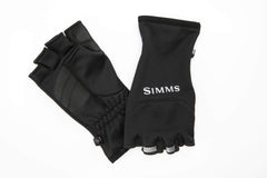 Simms Freestone half-finger mitt XL Black full shot showing overall form and build