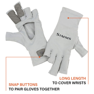 Simms SolarFlex reinforced palm provides secure grip even when wet.