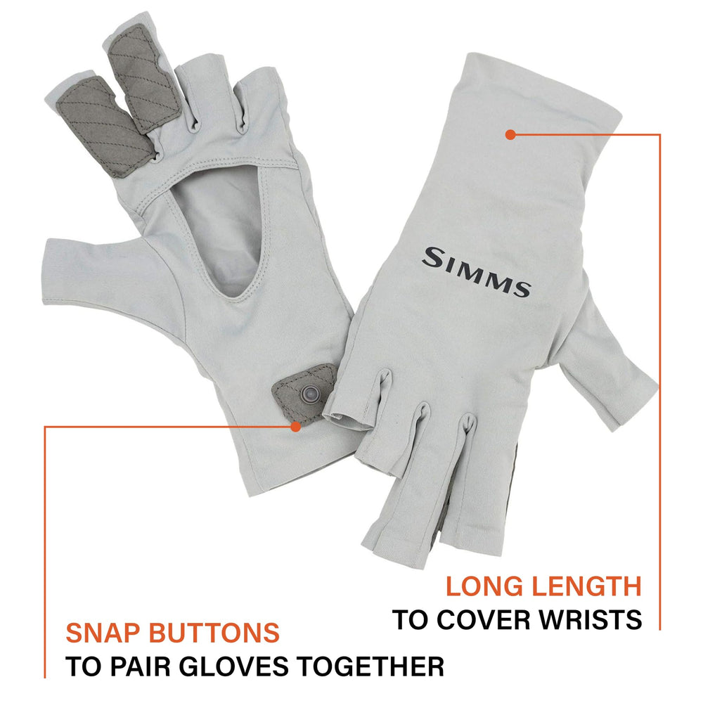 Simms SolarFlex reinforced palm provides secure grip even when wet.