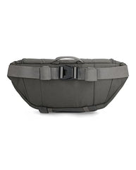 Simms Tributary Hip Pack Basalt back view demonstrates secure lumbar or bandolier wear.