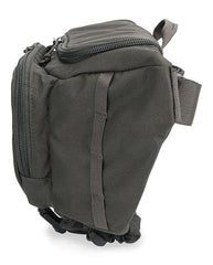Simms Tributary Hip Pack Basalt side view showing compact, accessible gear storage.