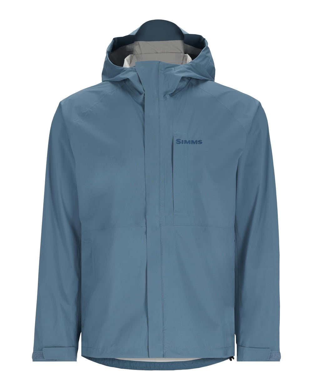 Simms Waypoints Jacket Neptune XXL front view highlighting waterproof-breathable protection for outdoor adventures.