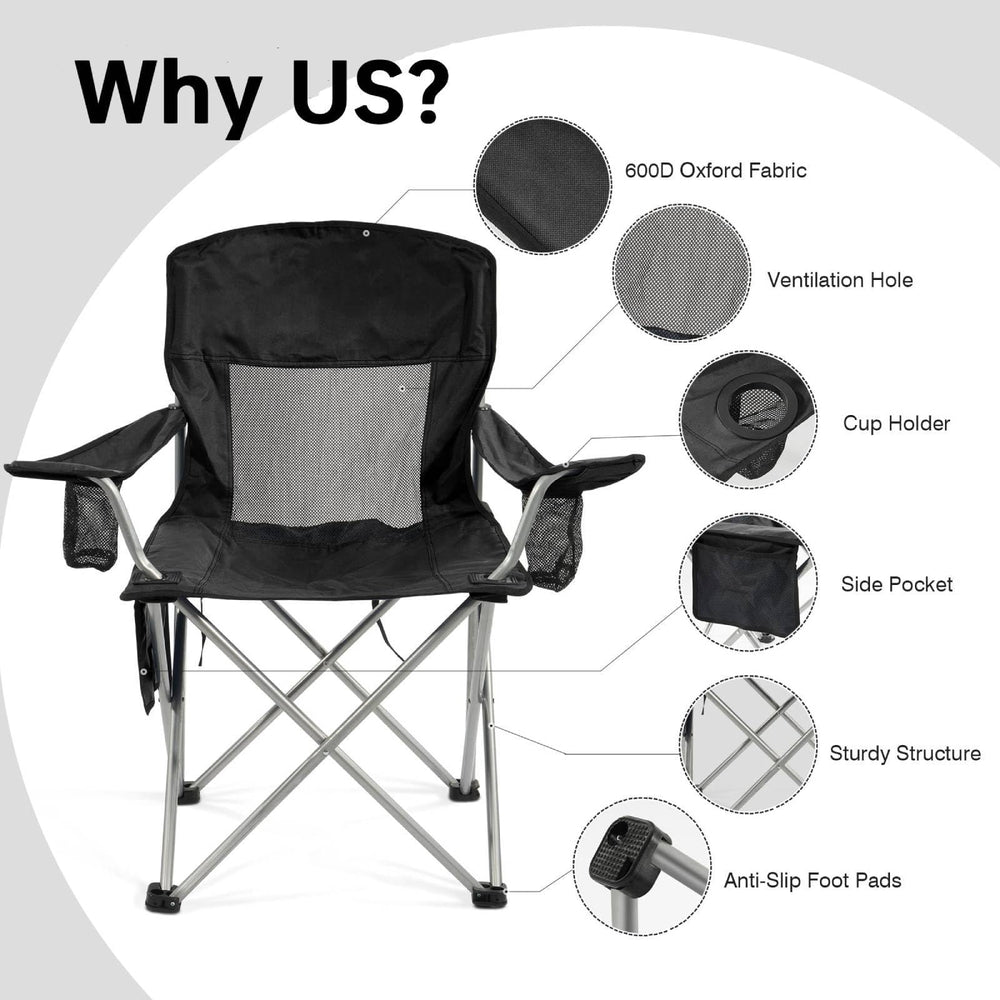 Simple Deluxe chair with side pocket stores sunscreen and small essentials.