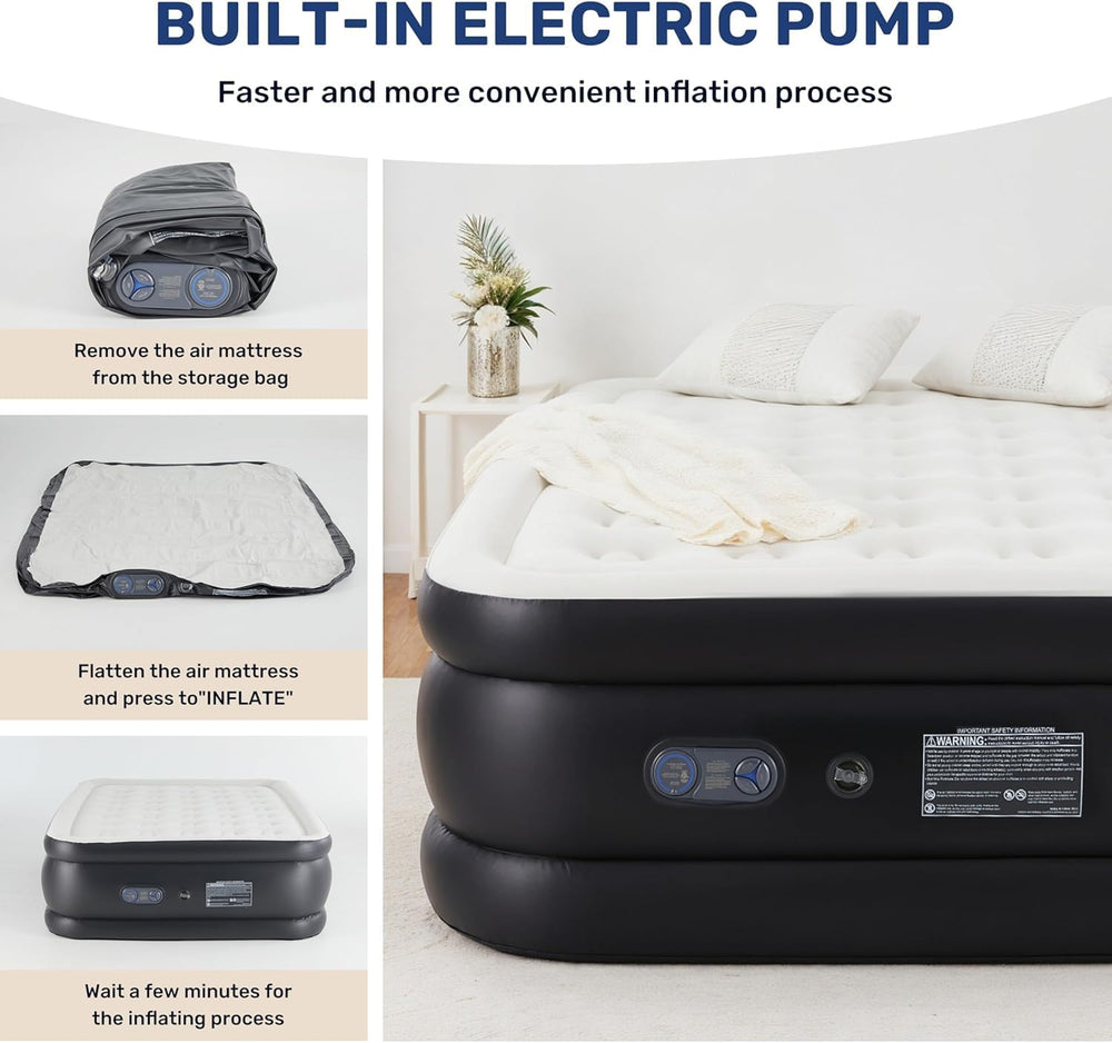 Simple Deluxe mattress surface with soft flocking fabric for moisture-wicking comfort.