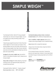 No-assembly, easy-to-use tongue weight scale kit