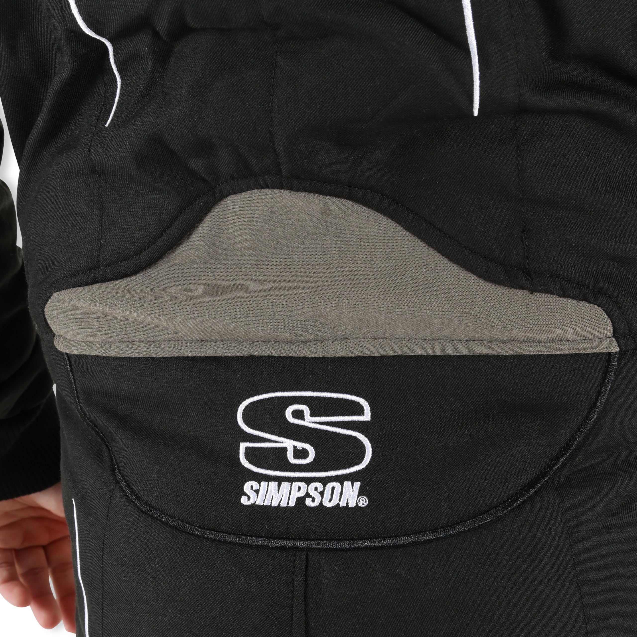 SIMPSON Helix Youth Suit back view highlights secure seam alignment