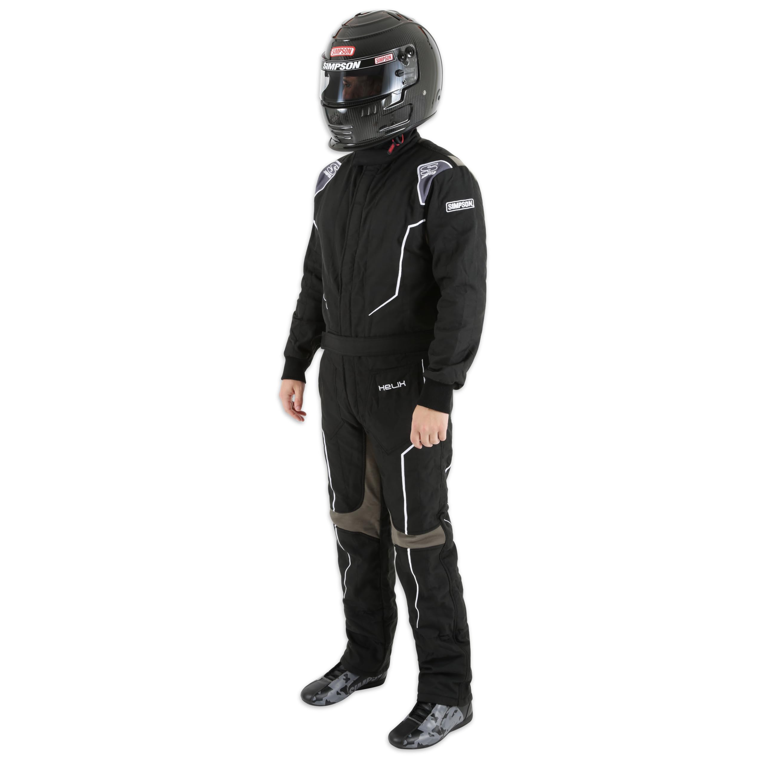 SIMPSON Helix Youth Suit shoulder detail emphasizes reinforced durability