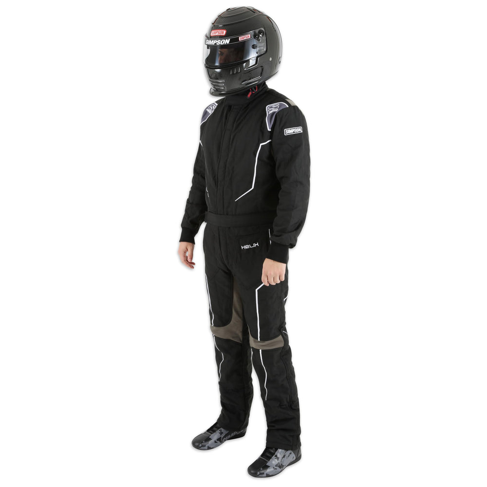 SIMPSON Helix Youth Suit shoulder detail emphasizes reinforced durability