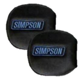 Simpson Racing 2021B blue door latch pads close-up for durable protection