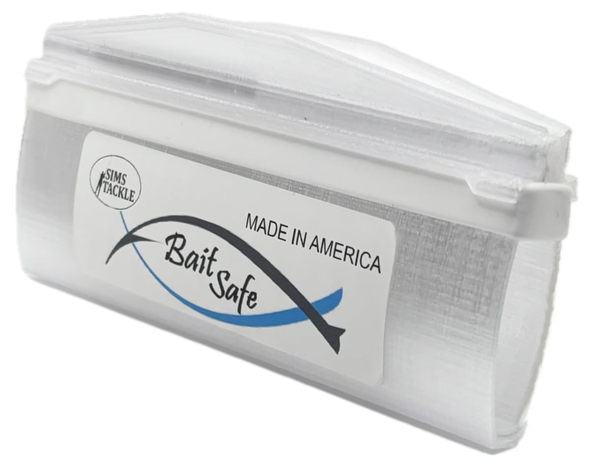 SIMS TACKLE BaitSafe easy on/off system speeds lure changes while preventing snags.