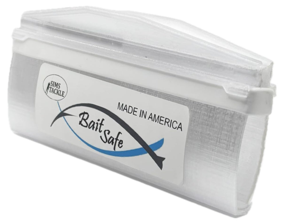 SIMS TACKLE BaitSafe easy on/off system speeds lure changes while preventing snags.