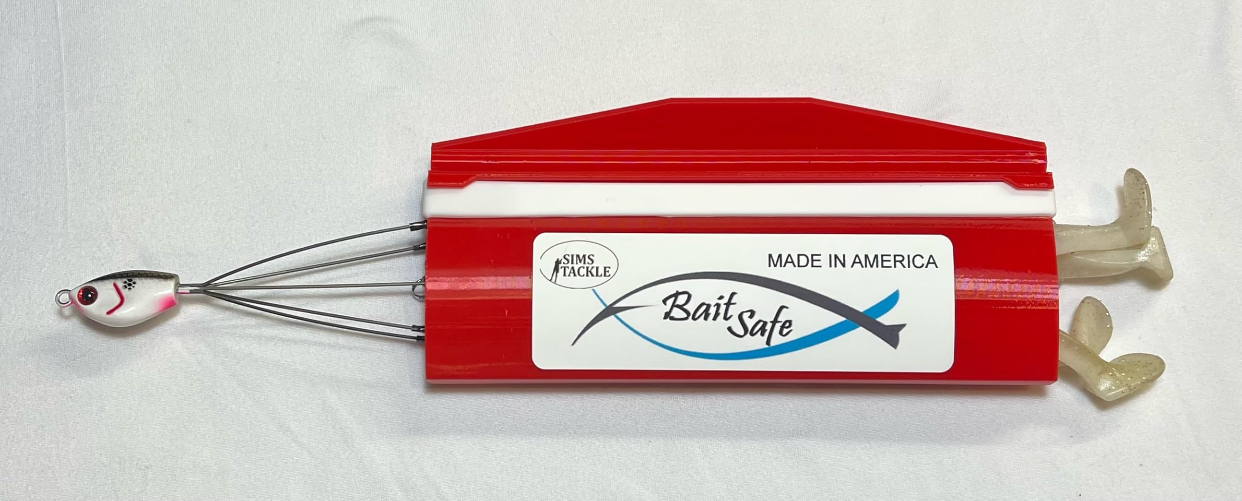SIMS TACKLE BaitSafe patent-pending design simplifies use and helps protect valuable rigs.