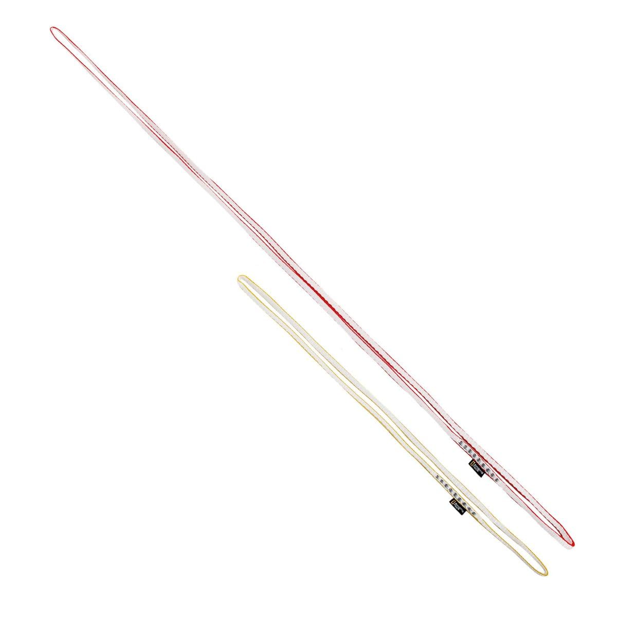 Singing Rock 8mm Dyneema Sling 120cm pink closeup shows lightweight strength.