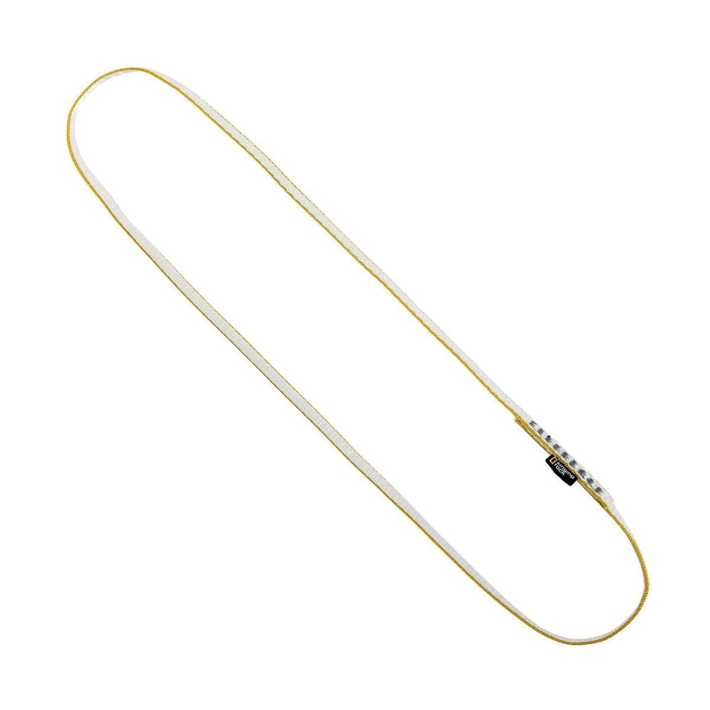 Singing Rock 8mm Dyneema Sling 120cm pink side view emphasizes slim profile.