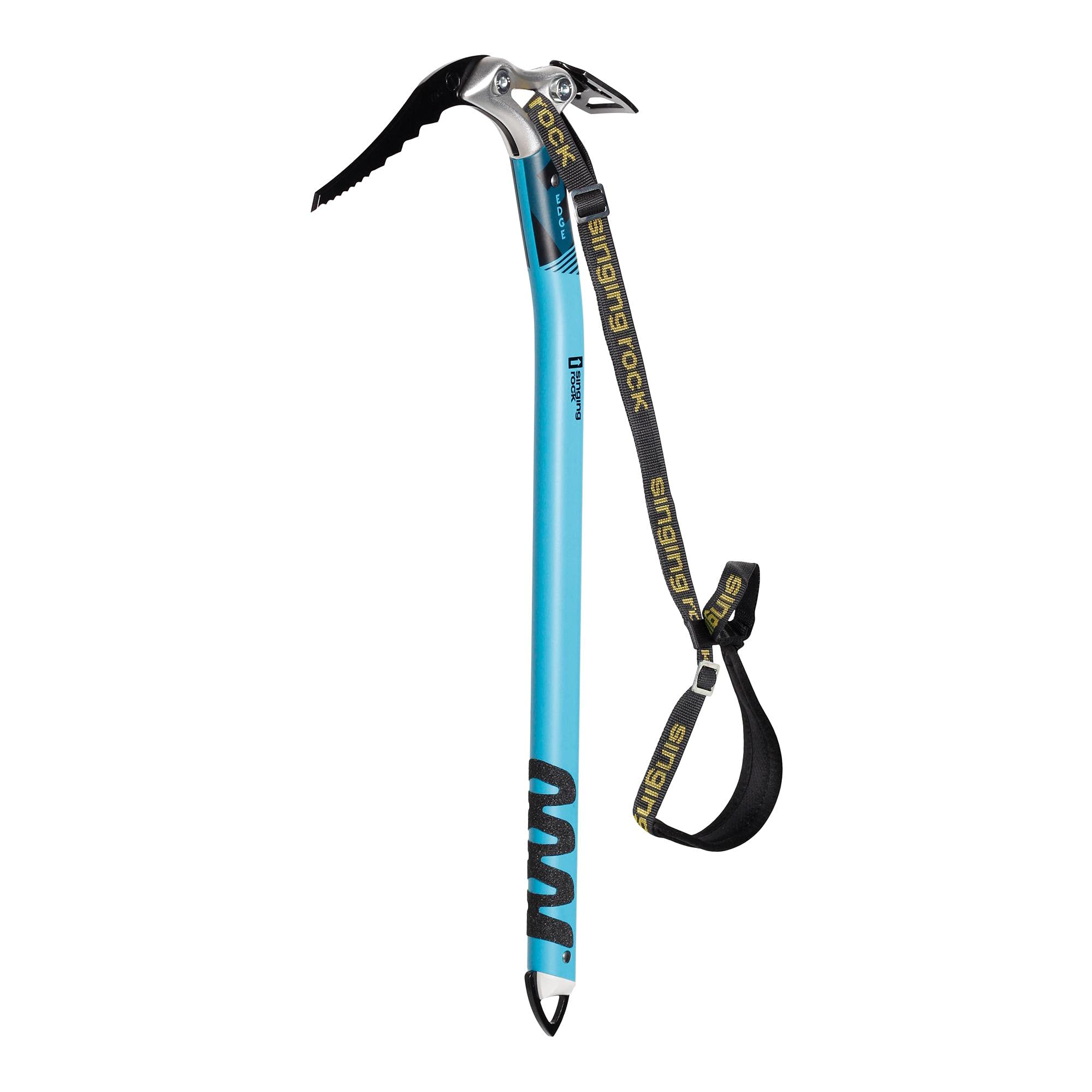 Singing Rock Edge ice axe shows hammer/adze compatibility for modular use.
