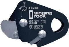 Singing Rock Locker Auto Blocking Device in use on rope for controlled movement and positioning