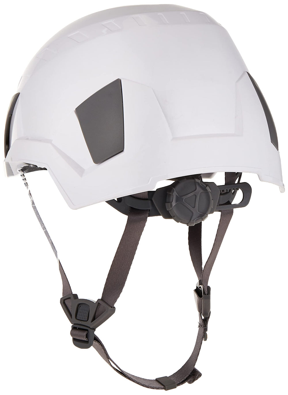 Singing Rock Flash Industry helmet, side view, adjustable fit for long shifts.