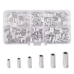 Aluminum single-barrel crimp sleeve 1.0mm - 50pcs