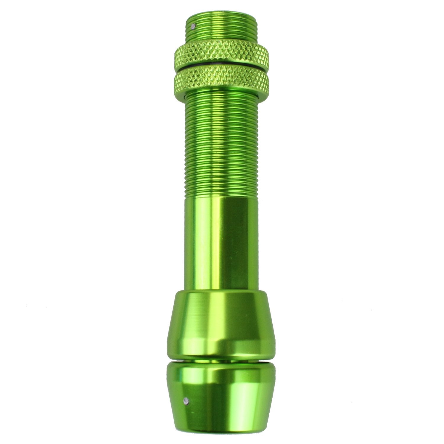 SinoArt Bowfishing Reel Mount Green attached to a bow stabilizer