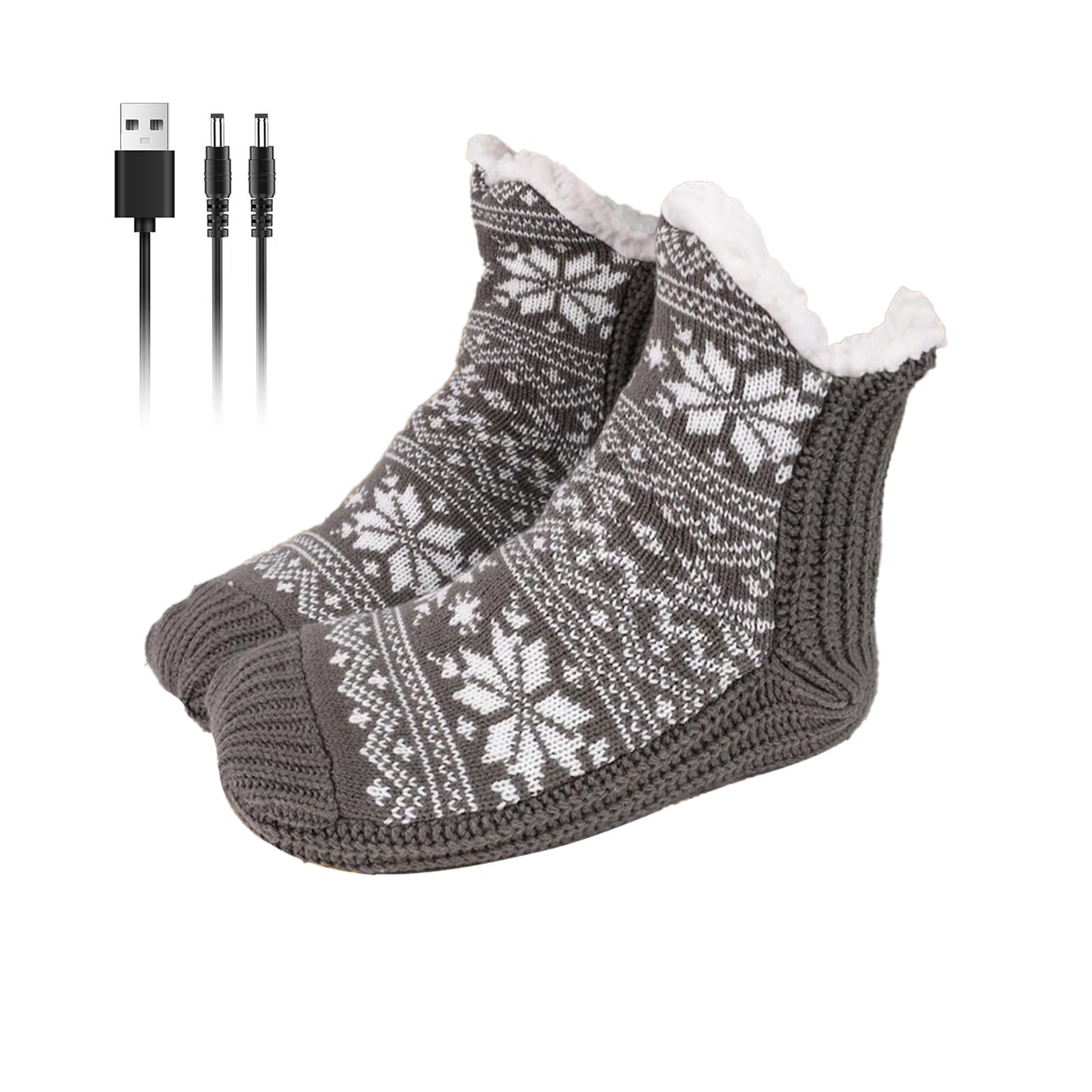 Sinolmaibe heated socks outer view showing a neutral design for everyday warmth