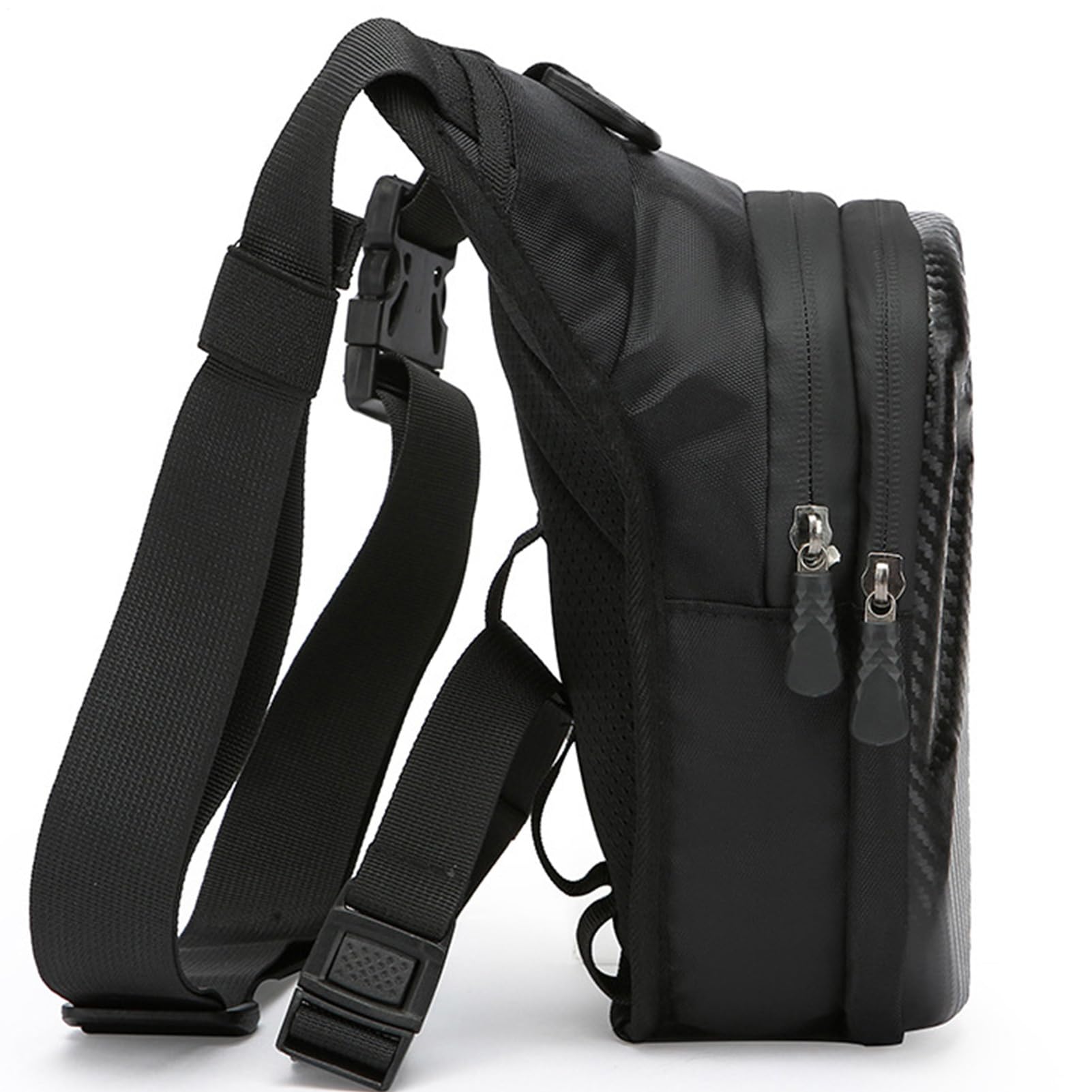 Sinolmaibe Thigh Bag double zipper secures items while protecting from moisture