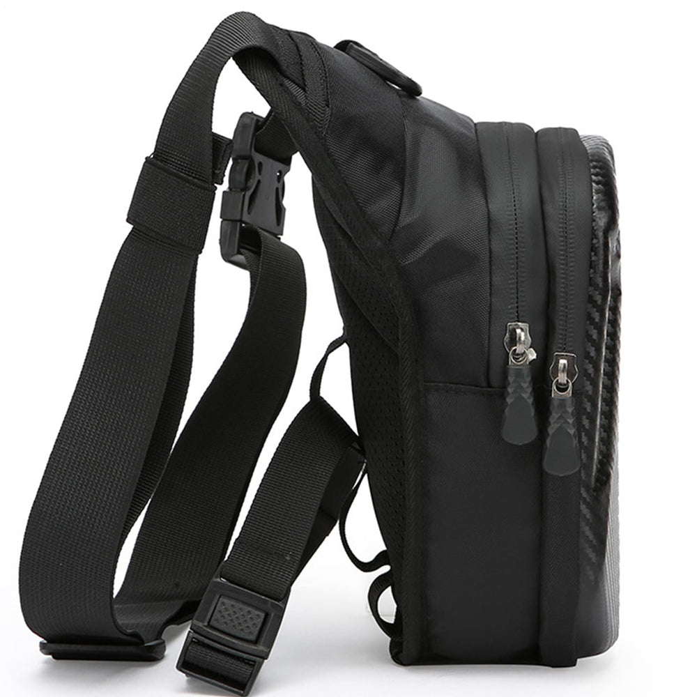 Sinolmaibe Thigh Bag double zipper secures items while protecting from moisture