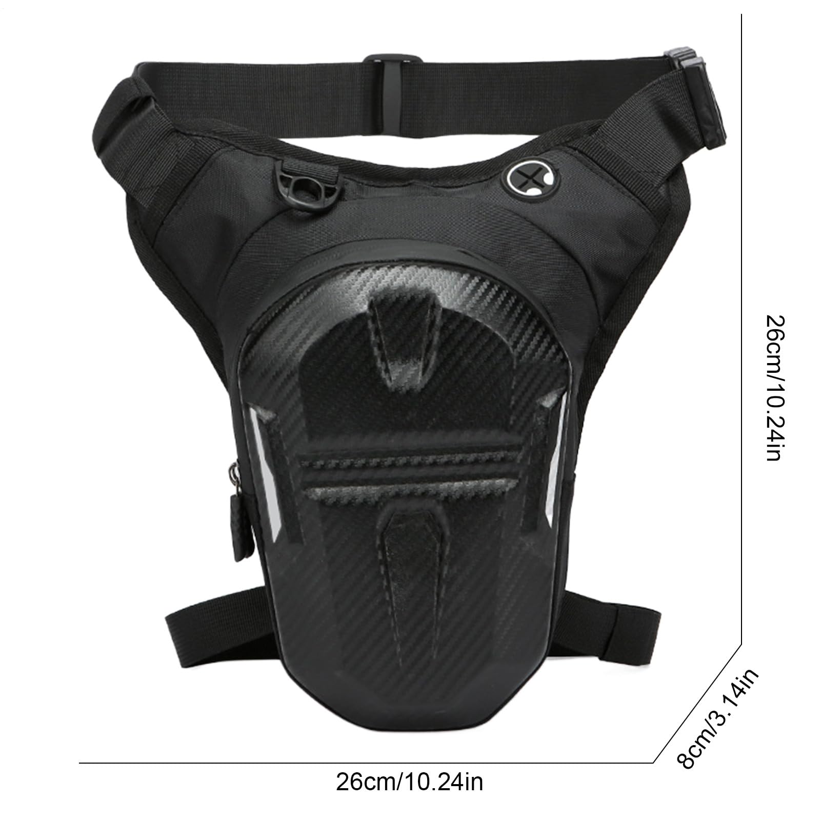 Sinolmaibe Thigh Bag with multiple compartments organizes phone, keys, and wallet