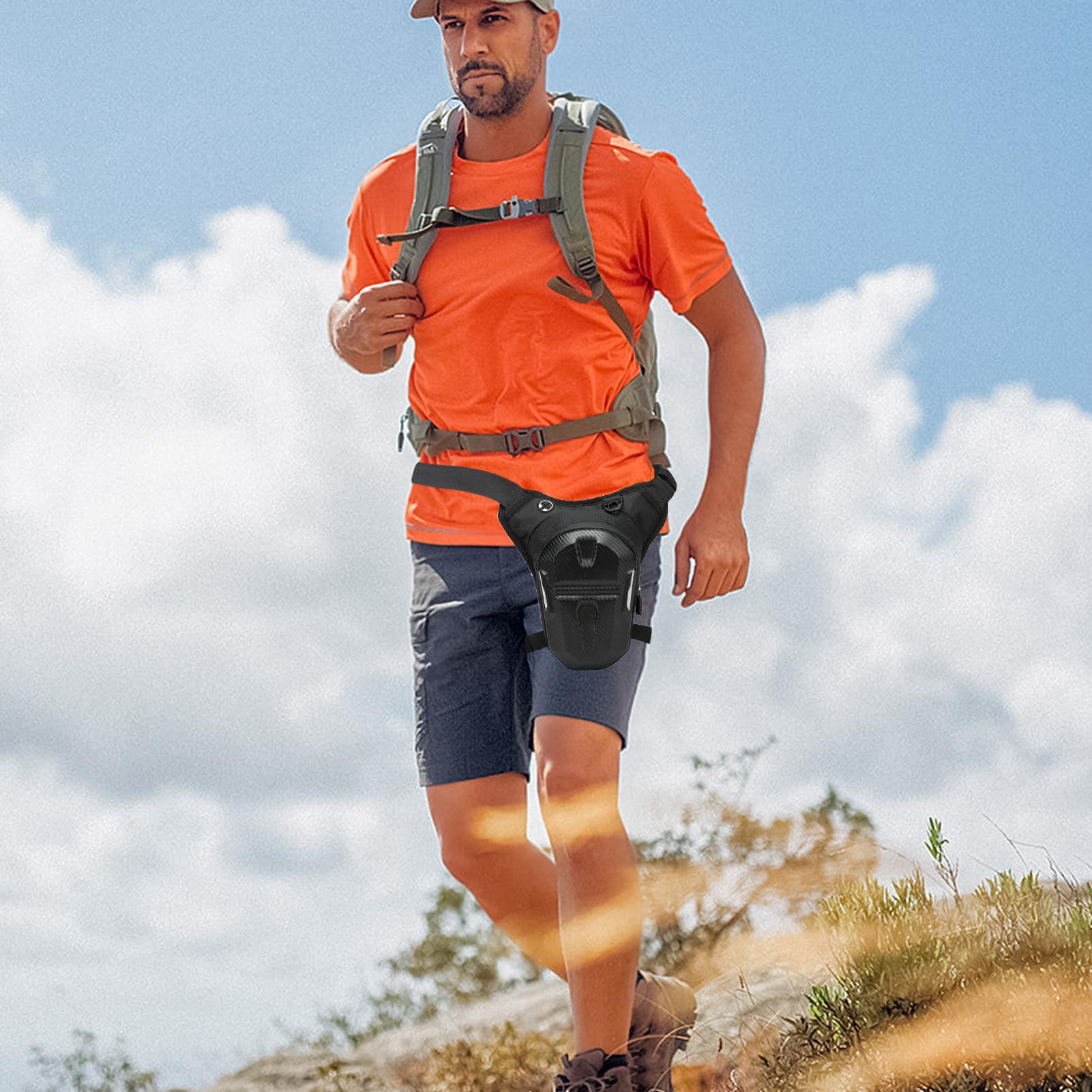 Sinolmaibe Thigh Bag suited for cycling, hiking, camping, and travel