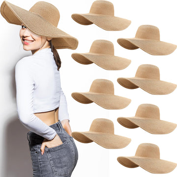 Foldable woven straw hat in khaki color, close-up