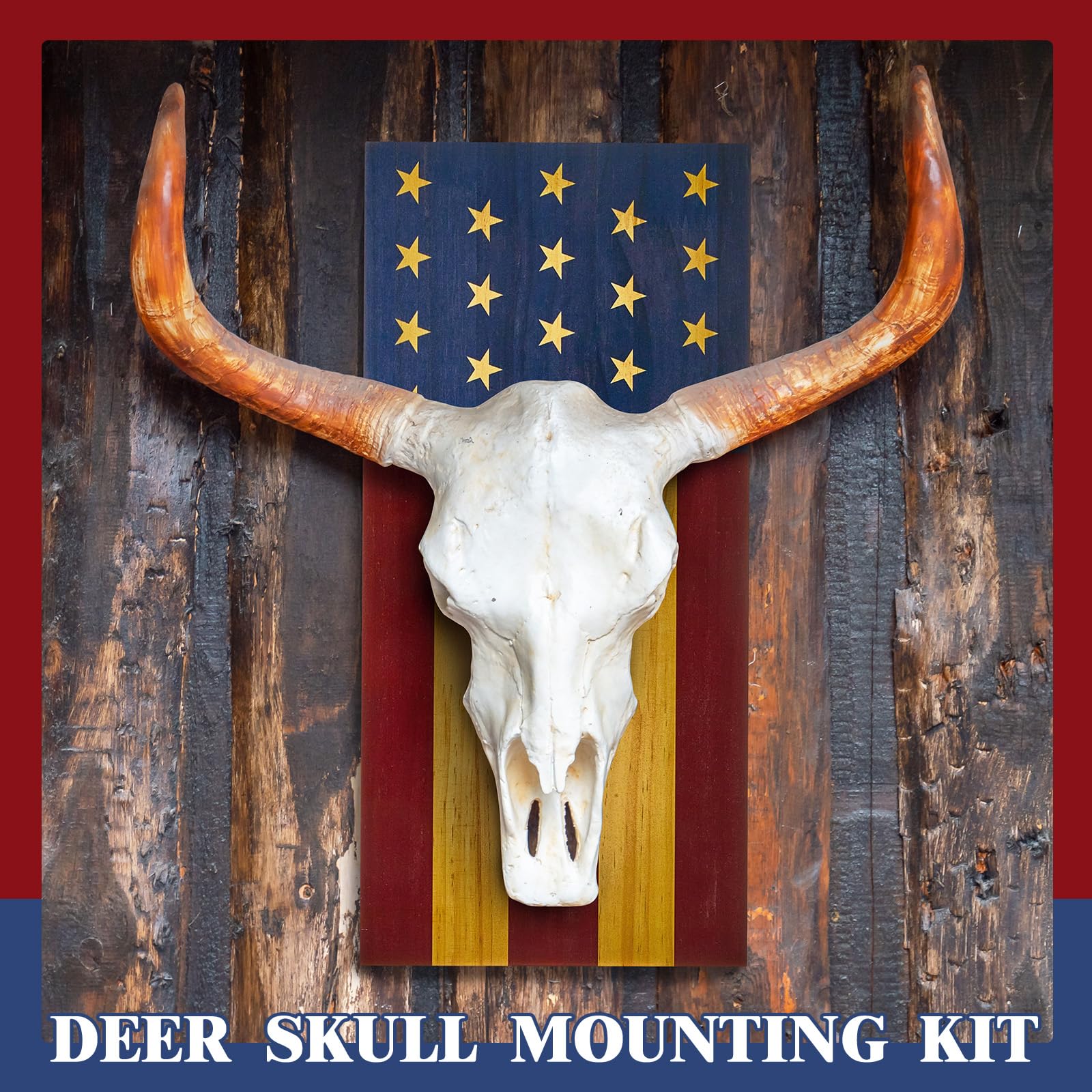Sintuff rustic cabin-lodge decor mount for cozy interiors