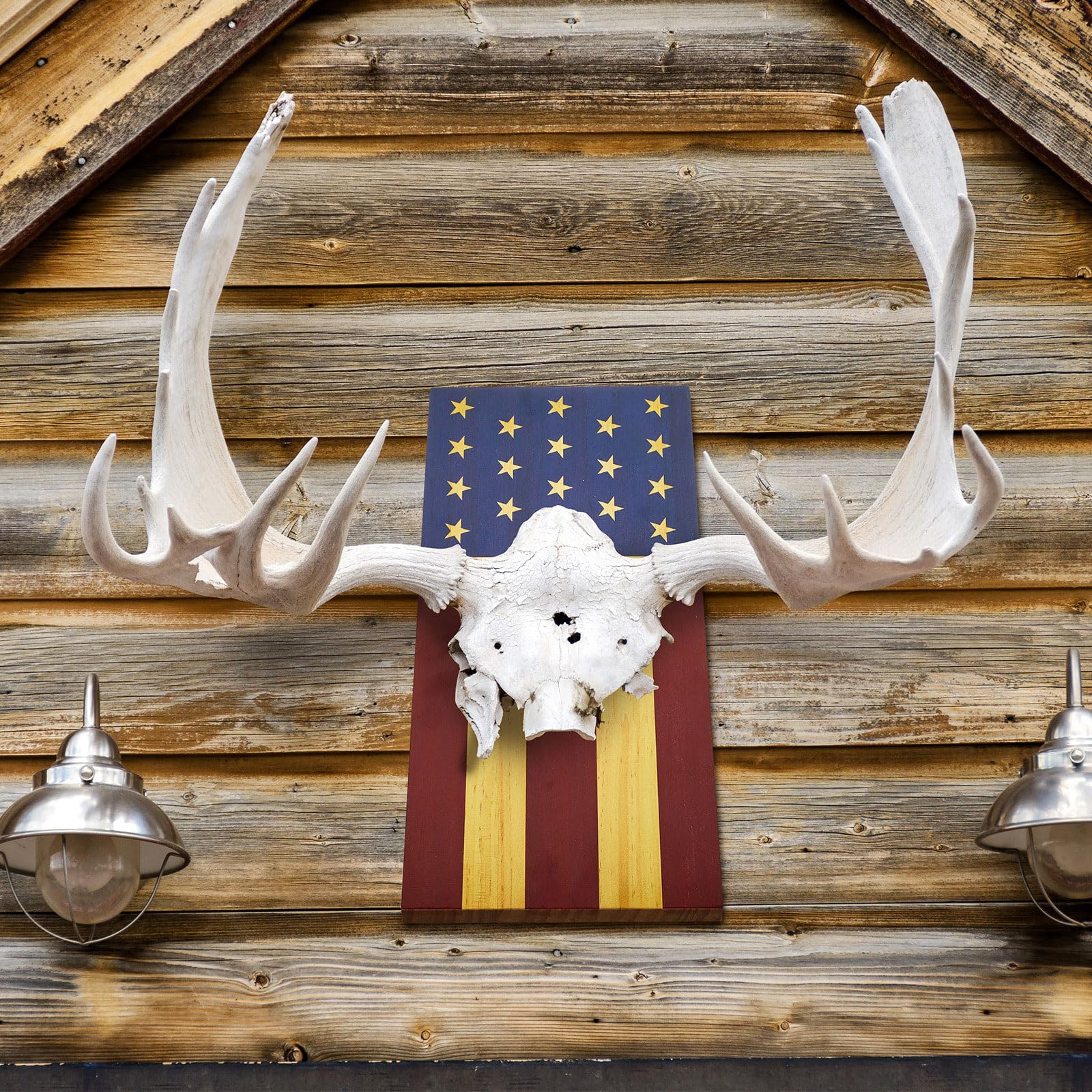 Sintuff 42x20 cm deer mount emphasizes a prominent antler centerpiece
