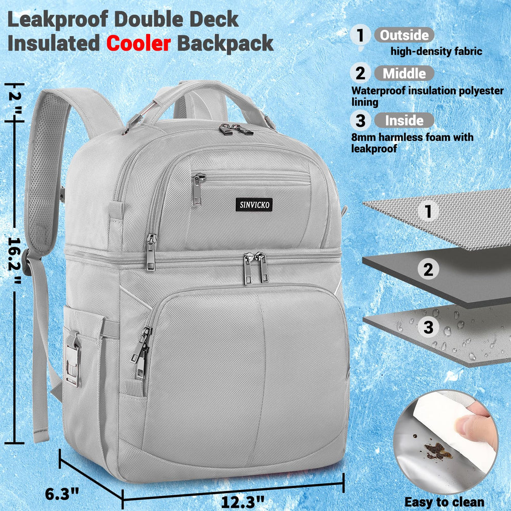 SINVICKO RFID pocket back panel demonstrates secure storage for cards and IDs