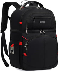SINVICKO Insulated Backpack front view with organized compartments for meals on the go.
