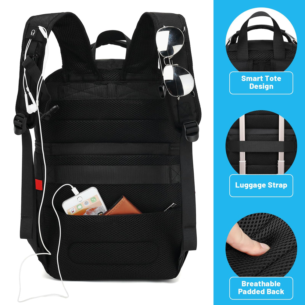 SINVICKO Insulated Backpack luggage strap allows easy transport on trips.