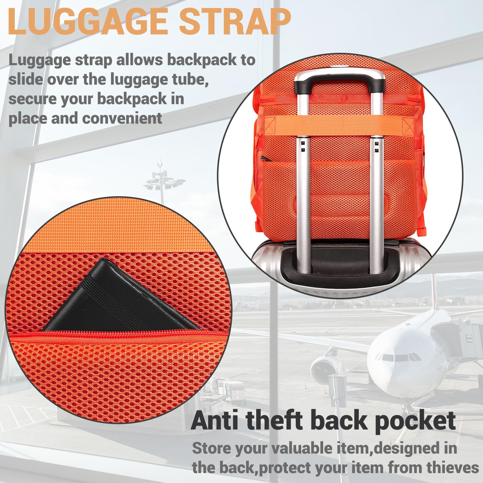 SINVICKO insulated cooler backpack back panel designed for comfort