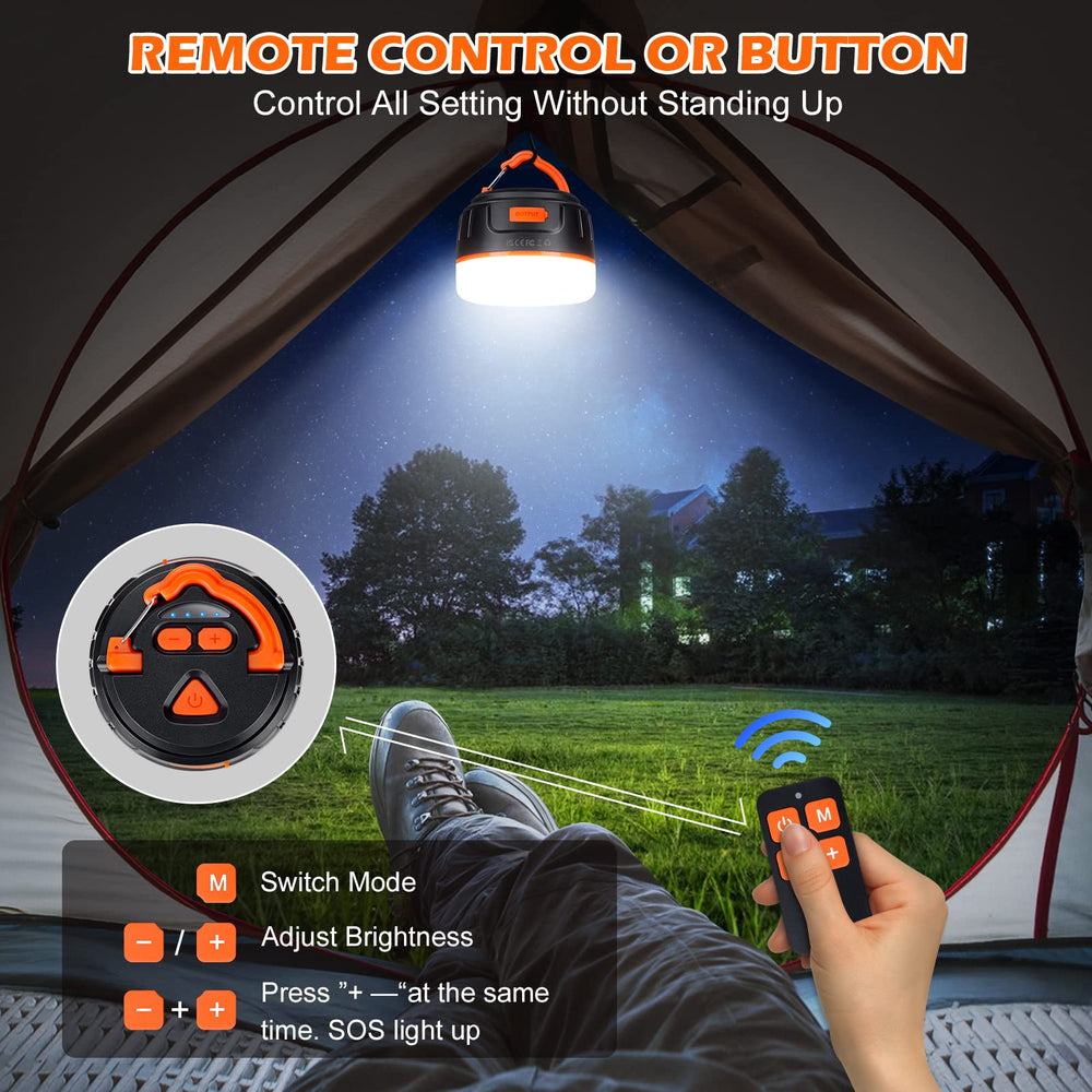 Sinvitron lantern features 5200mAh battery for extended off-grid lighting and emergency charging.