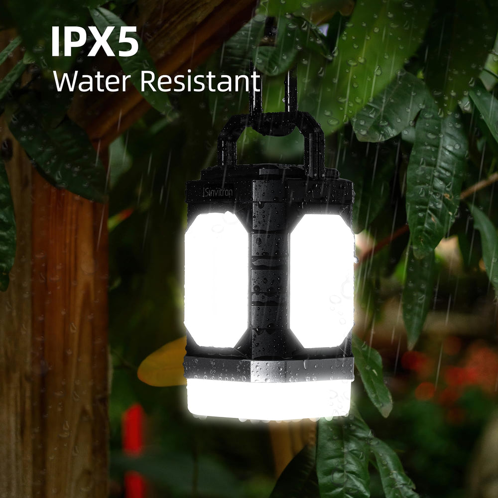 Sinvitron lantern hanging hook enables hands-free tent setup