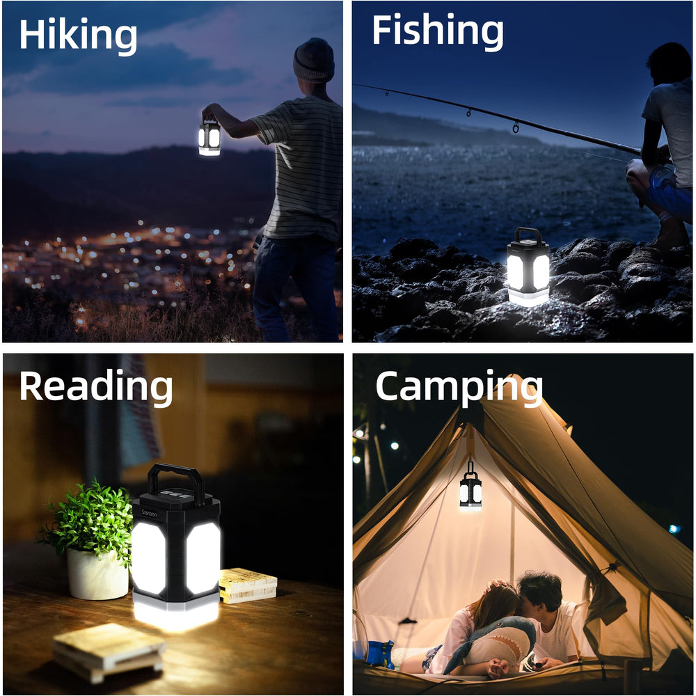 Sinvitron lantern includes USB-C cable and carabiner for portability