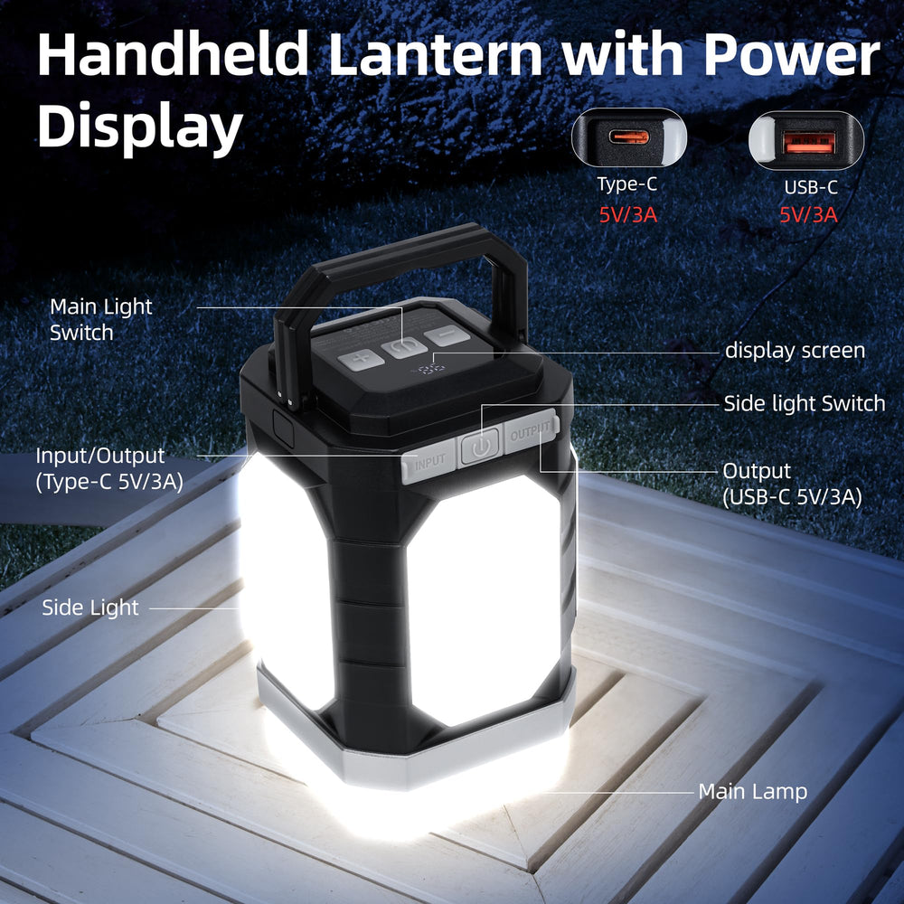 Sinvitron lantern with three color modes and dimming for any setting